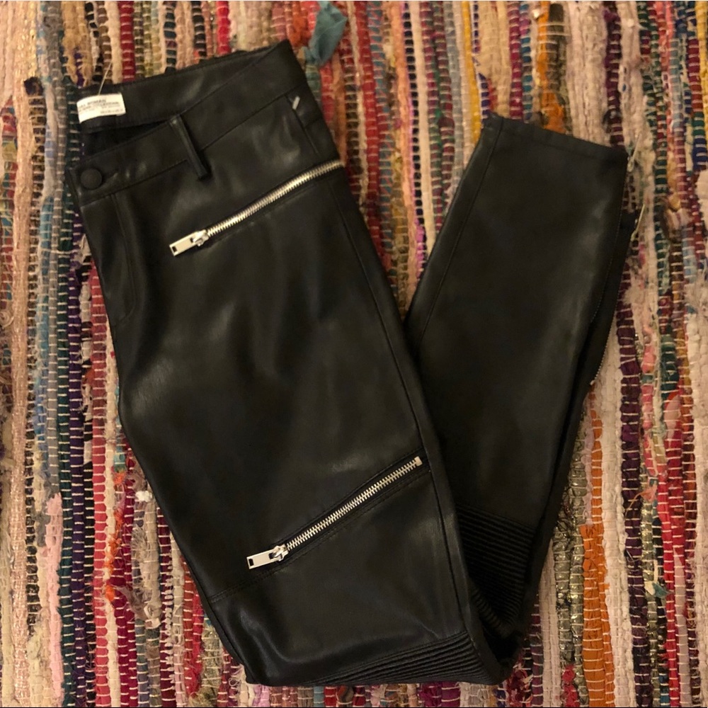 Zara Faux Leather Skinny Pants